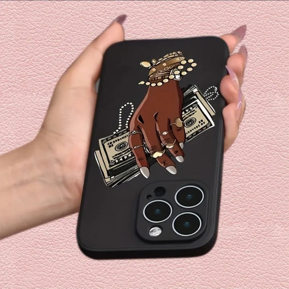 Creative Printed Phone Case For iPhone 15 Pro - BLACK-SALE - Picture 5 of 5